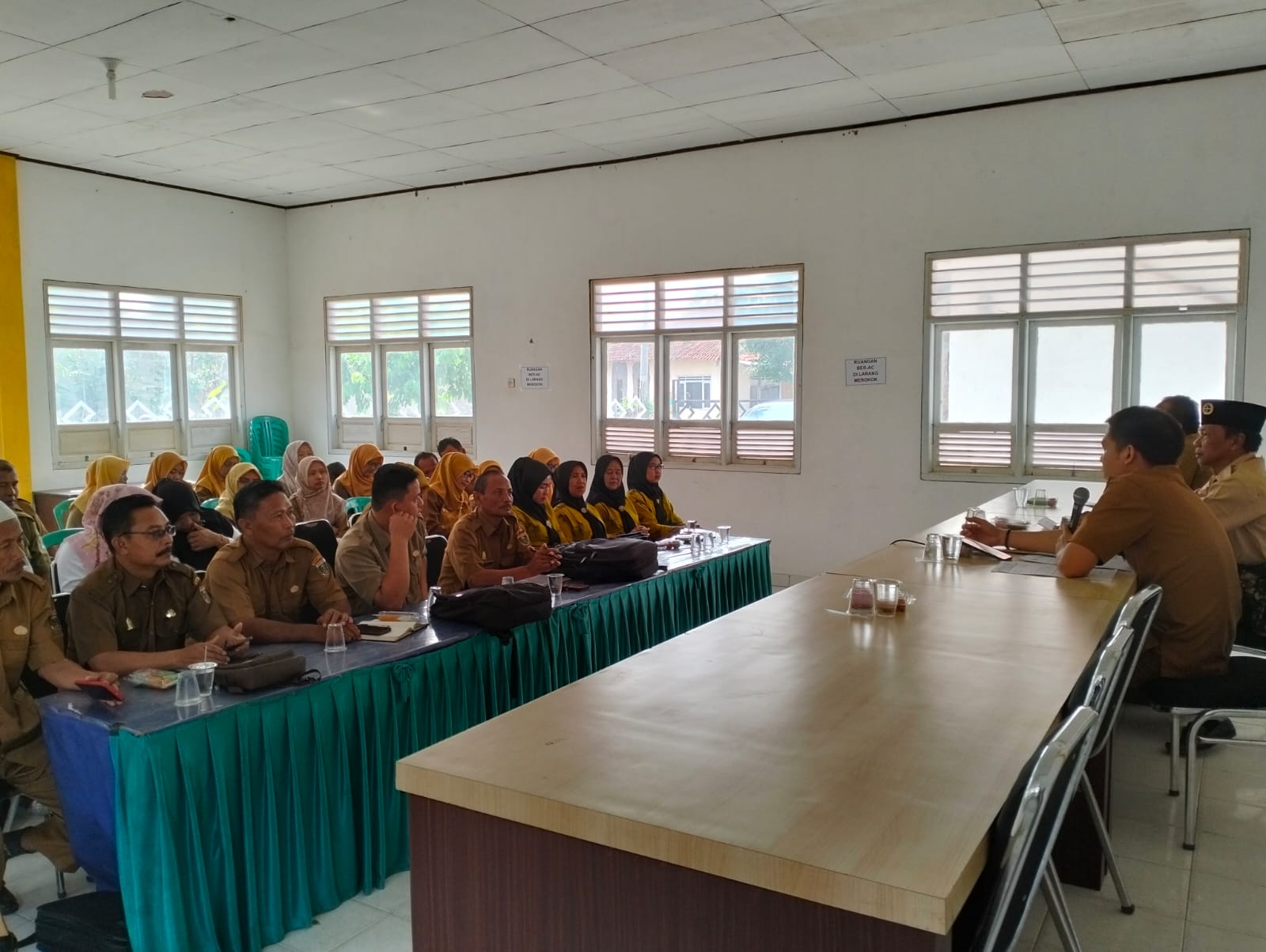 Sosialisasi Gebyar Literasi di Aula Kecamatan Seputih Agung (Selasa, 14 November 2023)